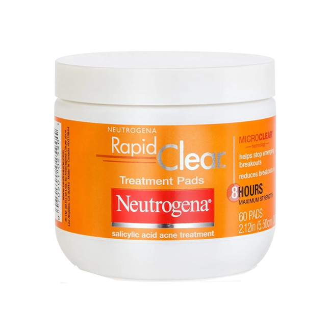 Neutrogena Rapid Clear Daily Cleanser Pads | 60 Pads