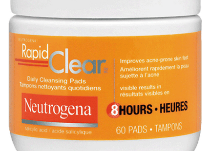 Neutrogena Rapid Clear Daily Cleanser Pads | 60 Pads