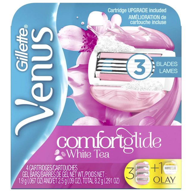 Gillette - Venus Comfort Glide White Tea Refill | 4 Cartridges