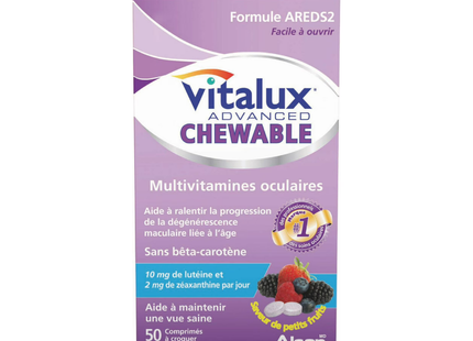 Vitalux Advanced Chewable Ocular Multivitamin | 50 Chewable Tablets