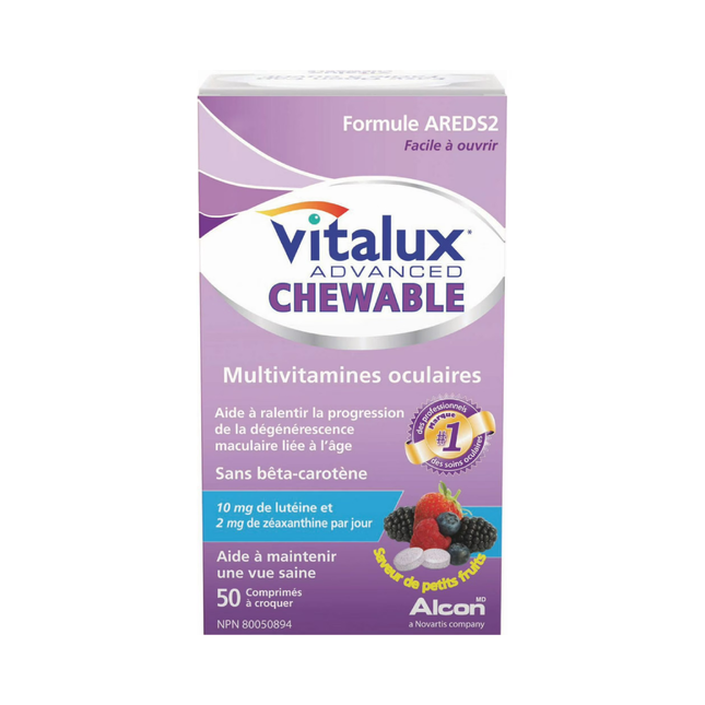 Vitalux Advanced Chewable Ocular Multivitamin | 50 Chewable Tablets