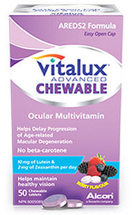 Vitalux Advanced Chewable Ocular Multivitamin | 50 Chewable Tablets