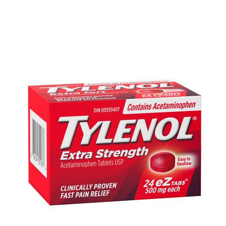 Tylenol Extra Strength Acetaminophen 500 mg | 24 eZ tabs