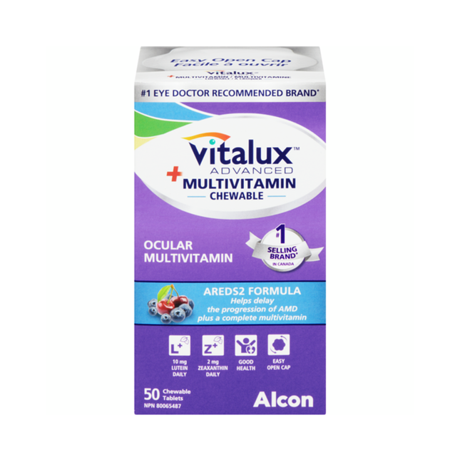 Vitalux - Advanced Ocular Multivitamin | 50 Chewable Tablets