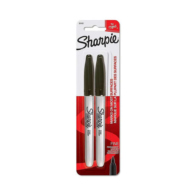 SHARPIE POINTE FINE NOIR 2PK