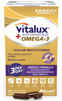 Multivitamine oculaire Vitalux Advanced+ Oméga-3 | 75 gélules