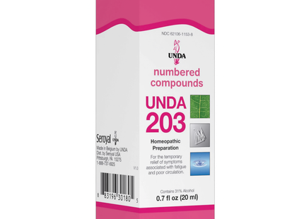 UNDA - Homeopathic Preparation #203 | 20 mL