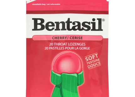 Bentasil - Cherry Throat Lozenges | 20 Count
