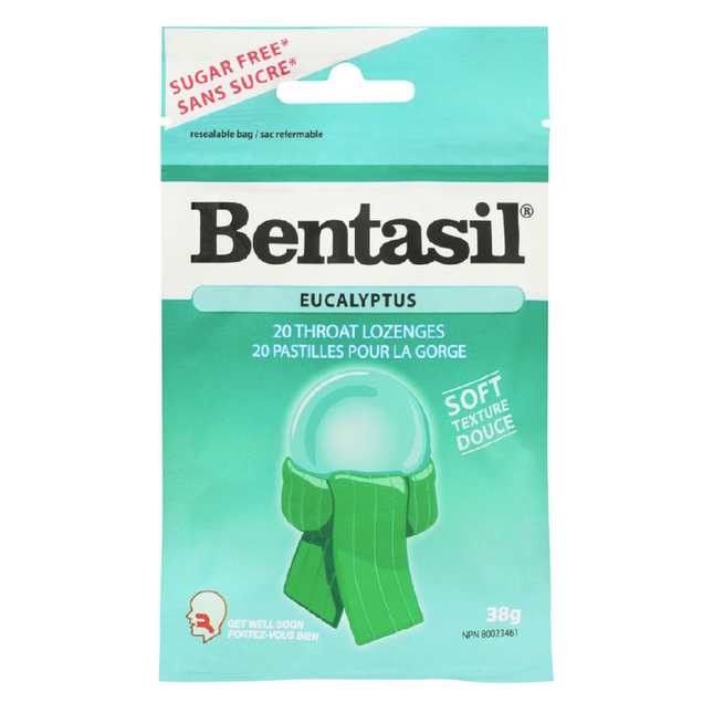 Bentasil - Pastilles pour la gorge à l'eucalyptus | 20 unités