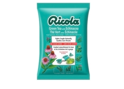 Ricola - Cough Suppressant Throat Lozenges - Green Tea & Echinacea | 19 Lozenges