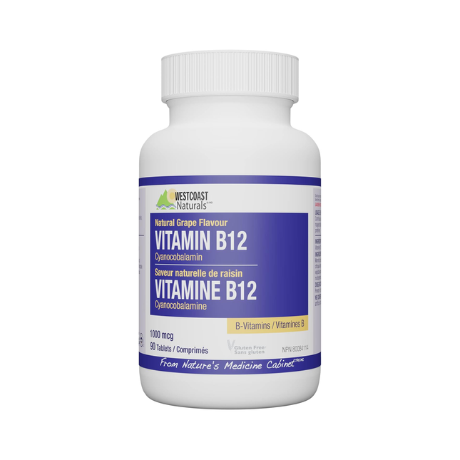 Webber Naturals - Vitamine B12 1000 mcg | 90 comprimés