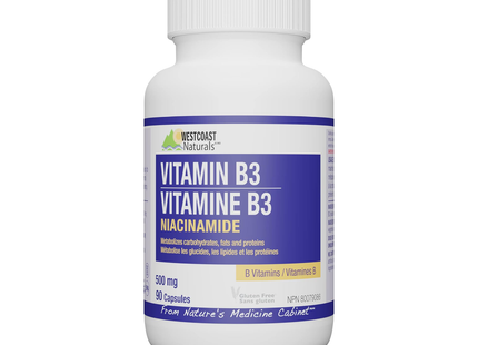 Westcoast Naturals - Niacinamide 500 mg | 90 gélules