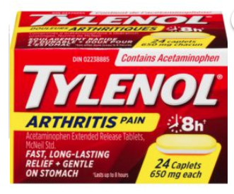Tylenol Arthritis Pain Acetaminophen 650 mg | 24 Caplets
