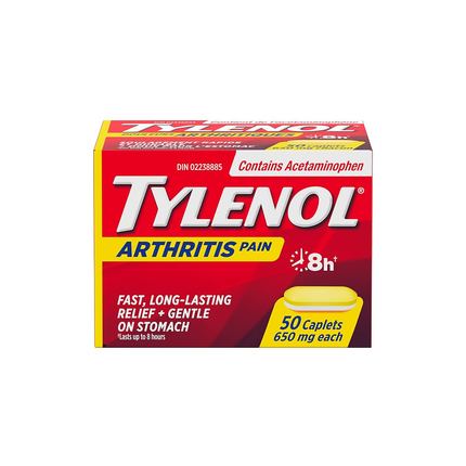 Tylenol - Douleurs arthritiques Acétaminophène 650 mg | 50 comprimés 