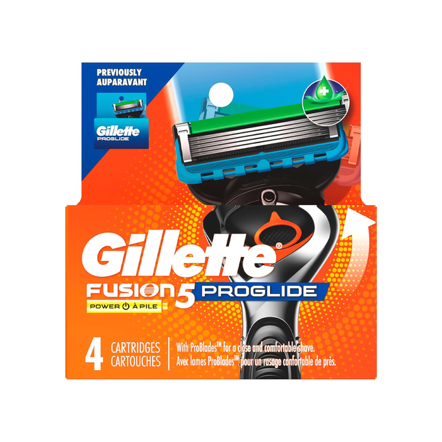 Gillette - Fushion 5 ProGlide Power Refill | 4 Cartridges