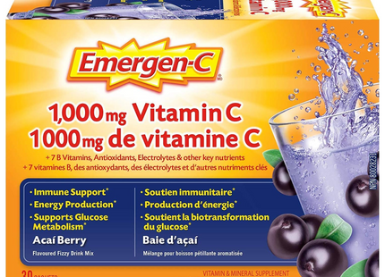 Emergen-C - Vitamin C Berry Flavoured Fizzy Drink Mix | 30 Sachets