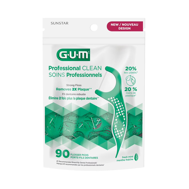 GUM - Flosser Picks, Fresh Mint | 90 Flosser Picks