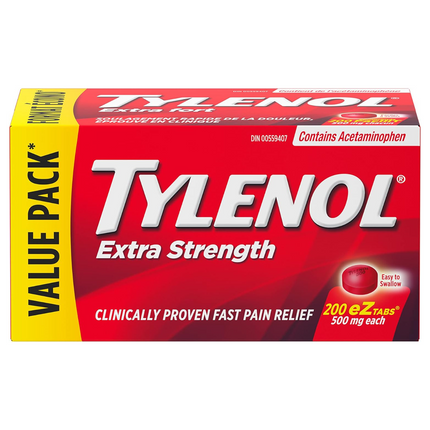 Tylenol - Comprimés d'acétaminophène extra-forts | 500 mg x 200 comprimés eZ