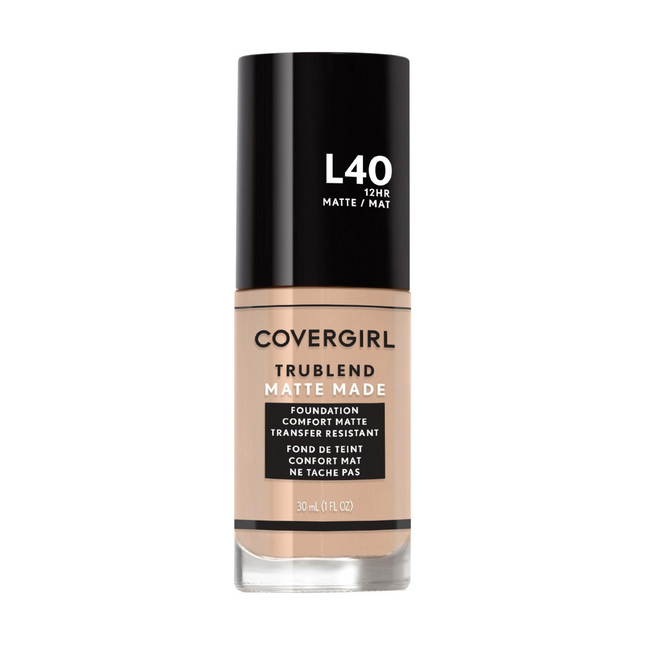 COVERGIRL - Fond de Teint TruBlend Matte Made - L40 Ivoire Classique | 30 ml