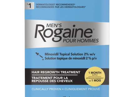 Men's Rogaine - Minoxidil Topical Solution 2 % w/v - Hair Regrowth Treatment - 1 Month Supply | 60 ml