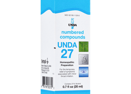 UNDA - Homeopathic Preparation #27 | 20 mL