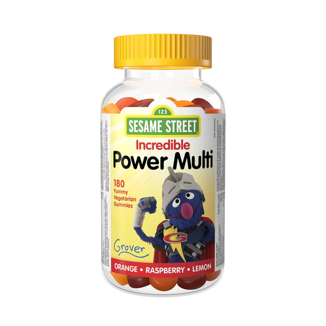Webber Naturals - Multivitamines Incredible Power de Sesame Street | 180 délicieux bonbons gélifiés