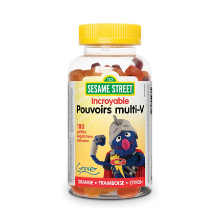 Webber Naturals - Multivitamines Incredible Power de Sesame Street | 180 délicieux bonbons gélifiés