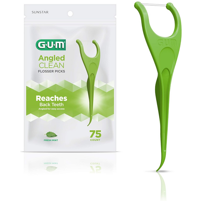 GUM - Angled FLosser | 75 Count