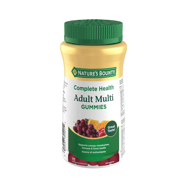 Nature's Bounty - Gummies multivitaminés pour adultes | 75 gommes