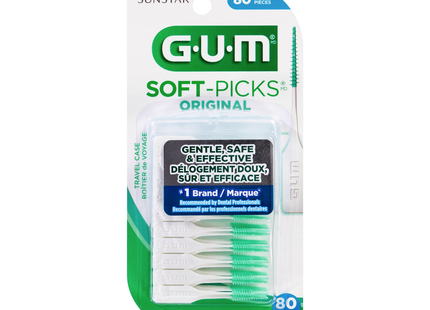 GUM - Soft-Picks Original | 80 bâtonnets