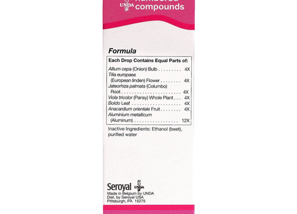 UNDA - Homeopathic Preparation #33 | 20 mL