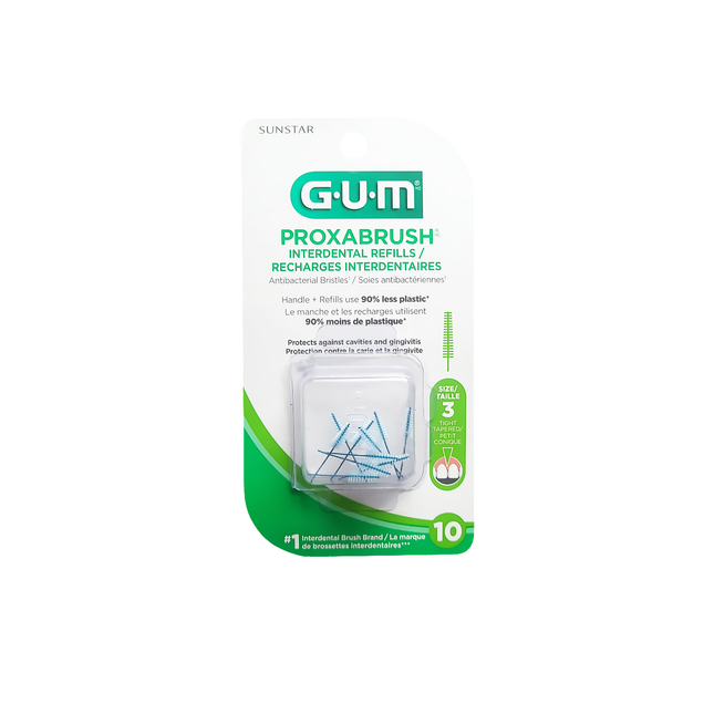 GUM - Recharges Proxabrush - Tight | paquet de 10