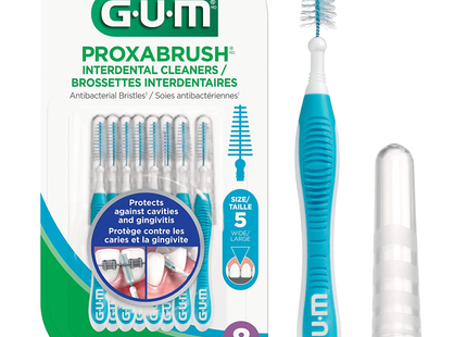 GUM - Nettoyants interdentaires Proxabrush - Large | paquet de 8