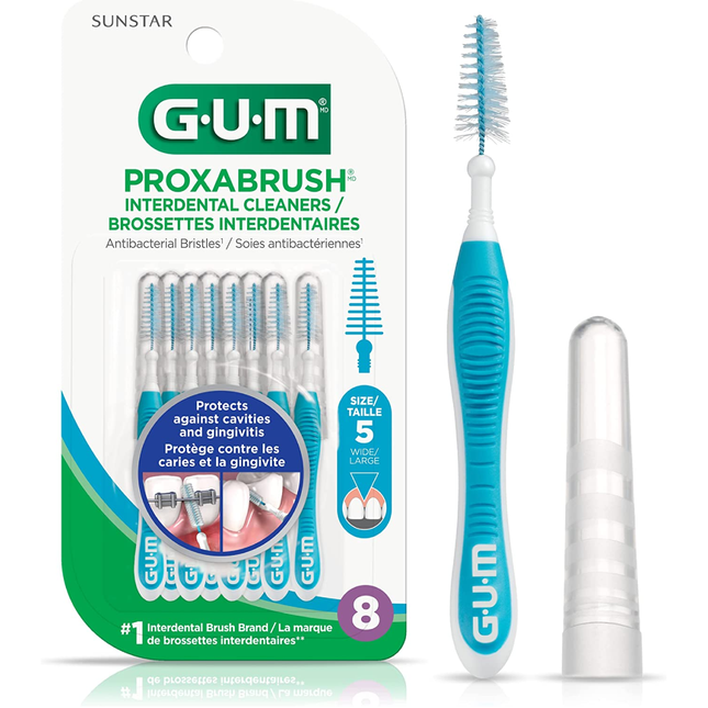 GUM - Nettoyants interdentaires Proxabrush - Large | paquet de 8