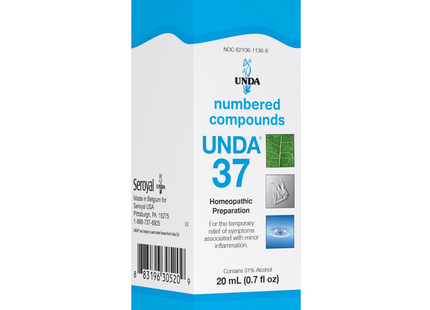 UNDA - Homeopathic Preparation #37 | 20 mL