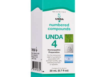 UNDA - Homeopathic Preparation #4 | 20 mL