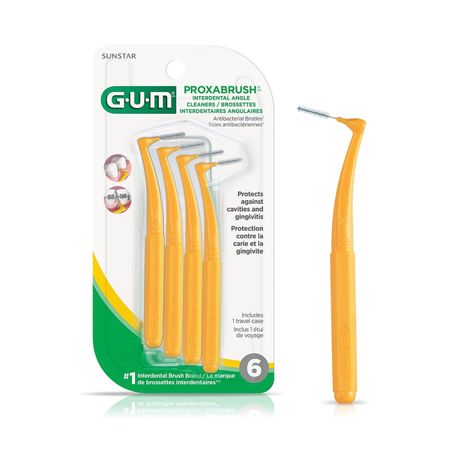 GUM - Proxabrush Interdental Angle Cleaners | 6 Pack