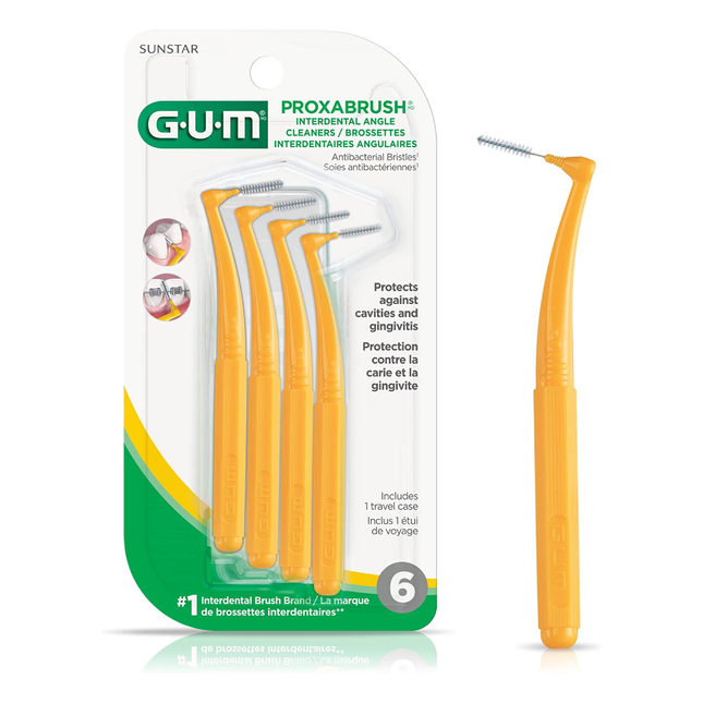 GUM - Proxabrush Interdental Angle Cleaners | 6 pack