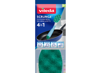 Vileda Dish Scrunge Refill Pads | 2 Count