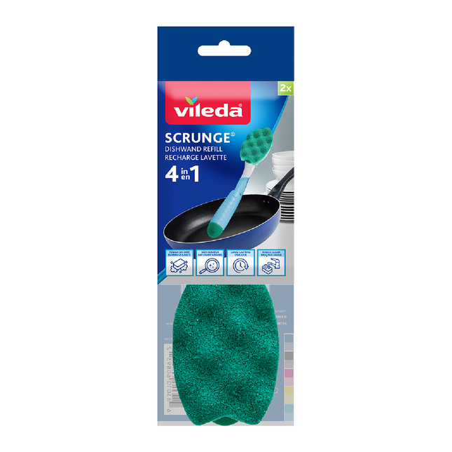 Vileda Dish Scrunge Refill Pads | 2 Count