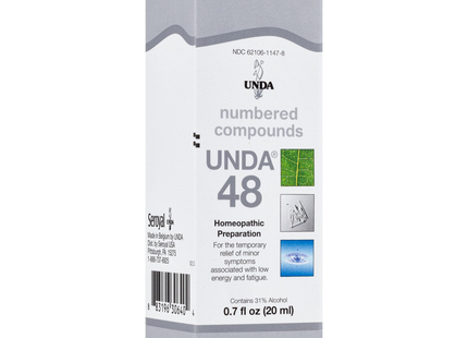 UNDA - Homeopathic Preparation #48 | 20 mL