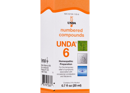 UNDA - Homeopathic Preparation #6 | 20 mL