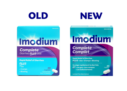 Imodium - Complete Rapid Relief of Diarrhea Plus Gas, Cramps, & Bloating | 20 Caplets