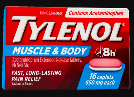 Tylenol Muscle & Body 8h Extended Release Acetaminophen 650 mg | 16 Caplets