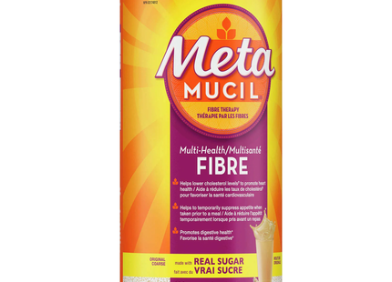 Metamucil - Thérapie multi-fibres santé - Fabriquée avec du vrai sucre 114 portions | 798g