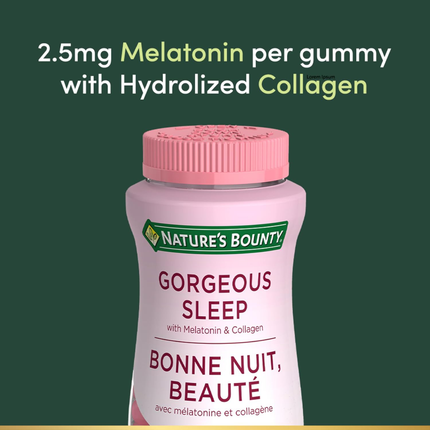 Nature's Bounty Magnifiques gommes de sommeil avec mélatonine et collagène | 60 gommes