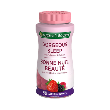 Nature's Bounty Magnifiques gommes de sommeil avec mélatonine et collagène | 60 gommes