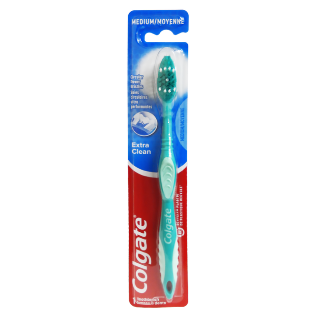 Colgate - Extra Clean - Poils moyens | 1 brosse à dents