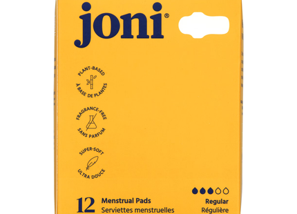 joni - Organic Bamboo Regular Pads | 12 Pads
