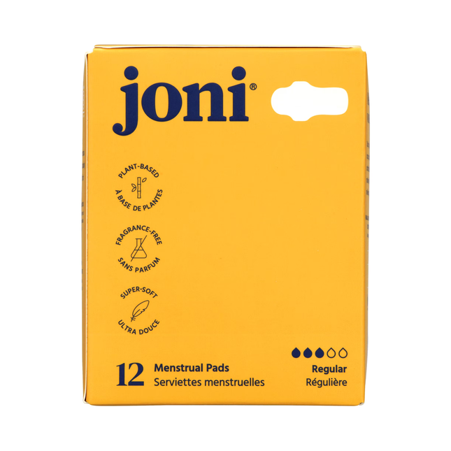joni - Organic Bamboo Regular Pads | 12 Pads